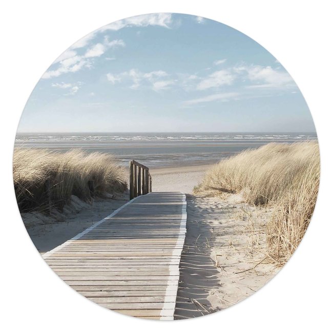 kalender hebben Fondsen Weg durch die Dünen Strandbilder - Ostsee - Sonne - Urlaub | Glasbild Blau  - REINDERS!