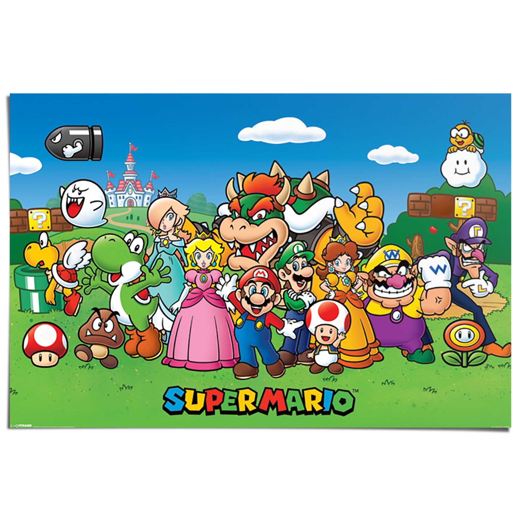 Super Mario Poster Mehrfarbig REINDERS!