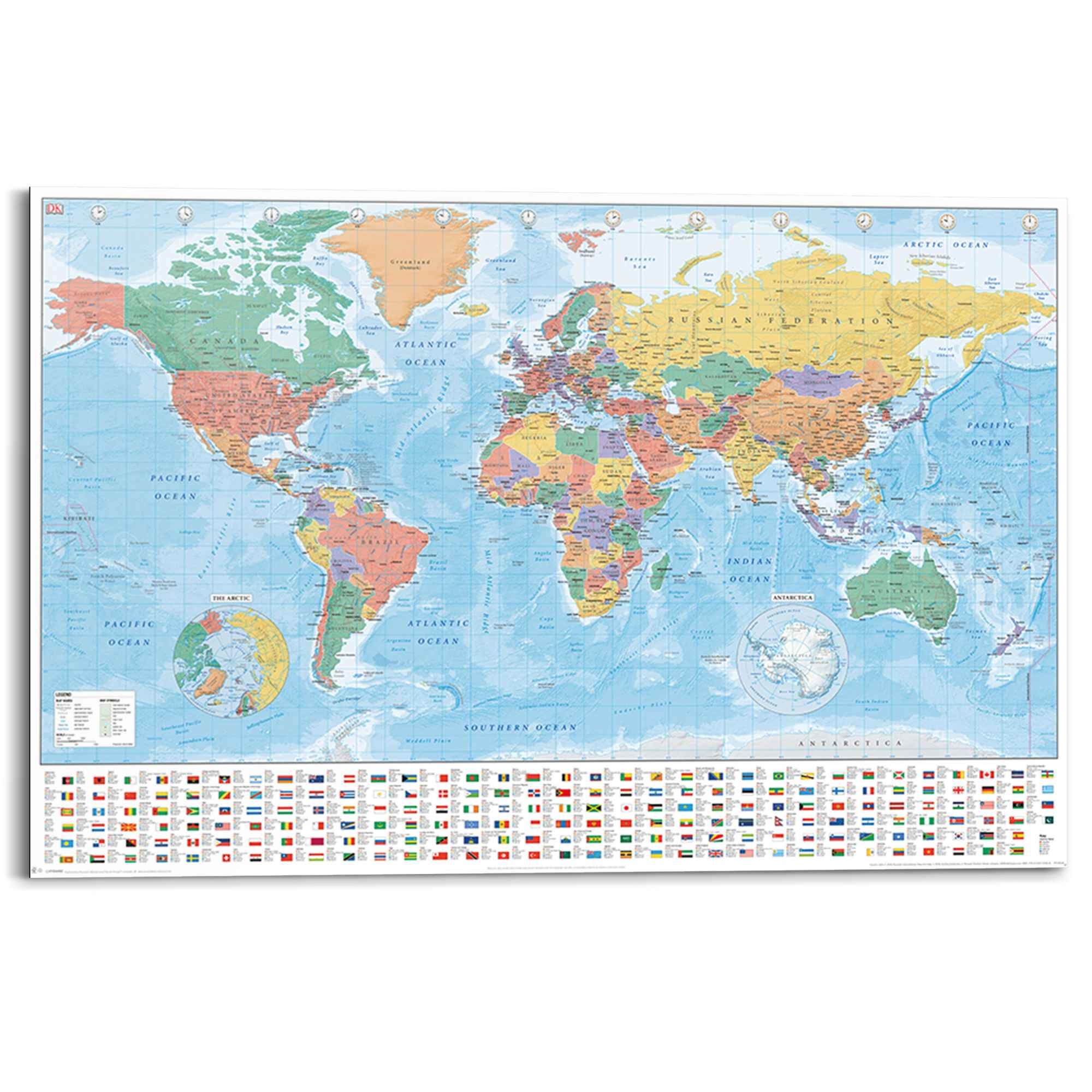 Schreibtischzubehör & Ablage Schreibtischunterlage Map of the World