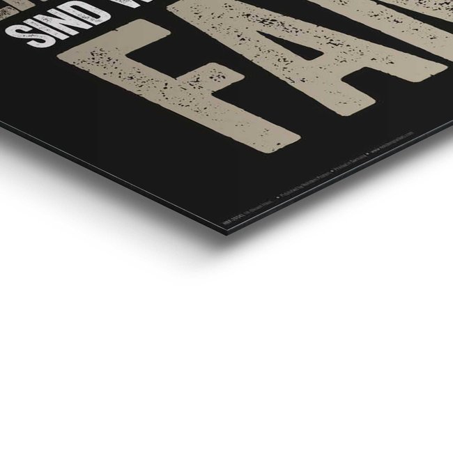 In diesem Haus Text - Familie - Familienregeln | Wandbild Schwarz