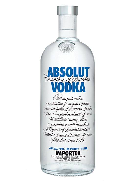 Absolut Vodka 1 Liter - Club Vodka
