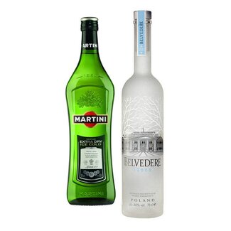 Belvedere Vodka Martini cocktail set