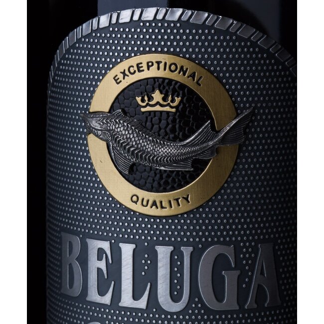 Beluga Gold Vodka Leather Case 100CL