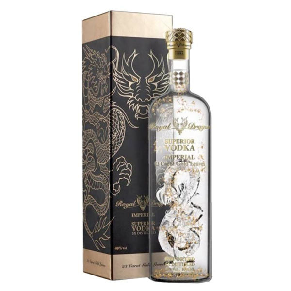 Royal Dragon Imperial Gold Leaf Vodka 3L in Giftbox