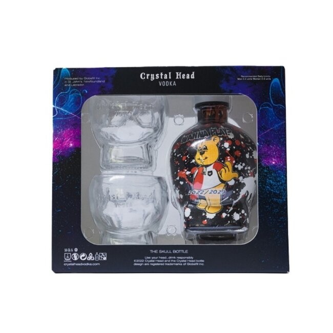 Crystal head Vodka X DJ Paul Elstak Feyenoord Kampioen 2022/2023 Limited Edition 70CL + 2 Glazen