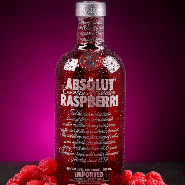 Absolut Raspberri vodka 100CL