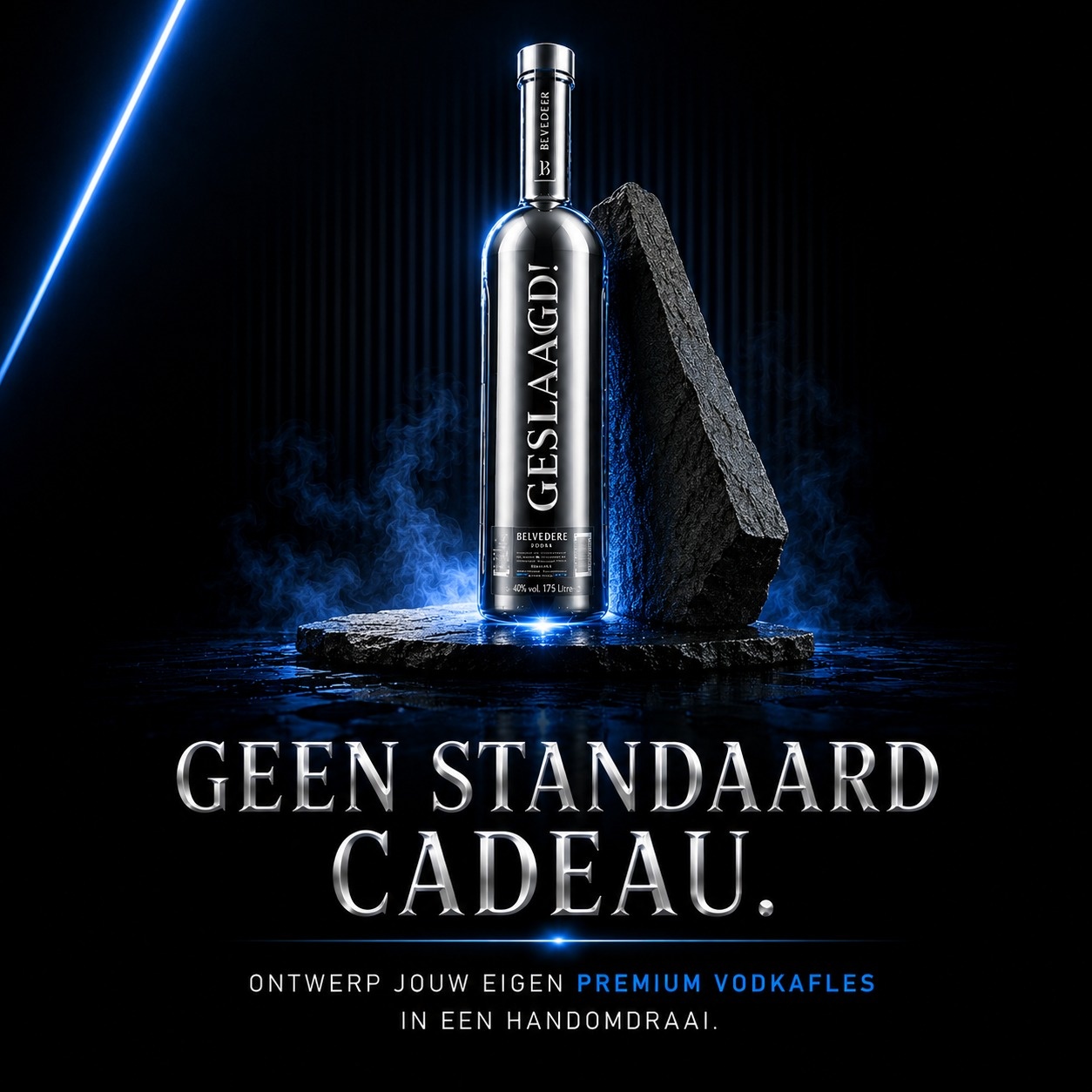 Belvedere Bespoke Vodka fles cadeau met opdruk