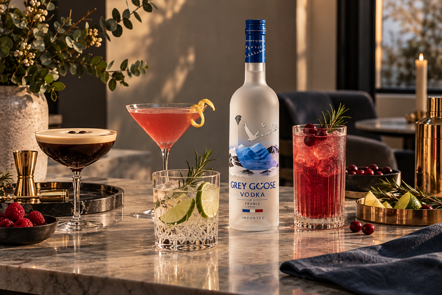5 feestelijke vodka-cocktails voor kerst en oud & nieuw