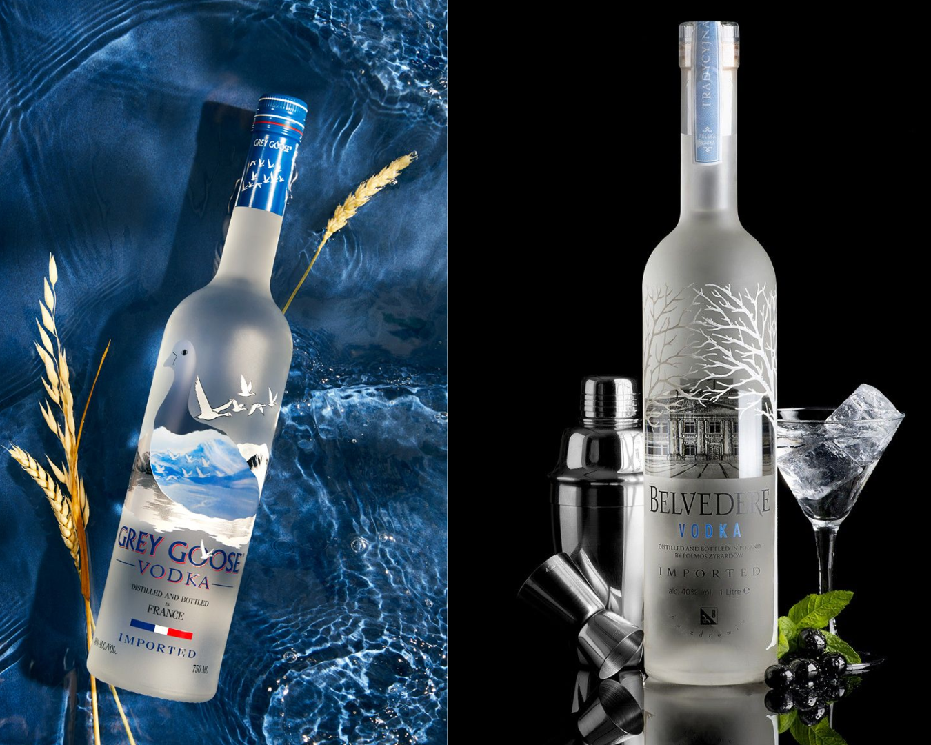 Grey Goose vs Belvedere: wat is het verschil? 