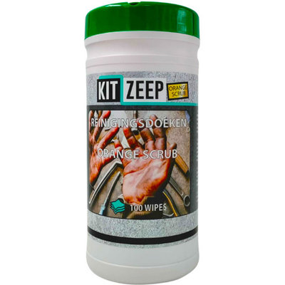 Kitzeep Wet Scrub Wipes bus 100 wipes