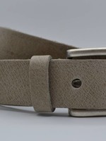 Cornhole by Scotts Bluf taupe italiaans volnerf lederen casual riem