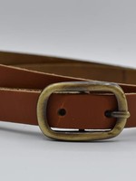 Cornhole by Scotts Bluf cognac 20mm brede riem met sjieke gesp