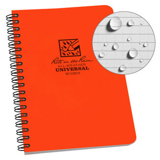 Rite in the Rain Side Spiral Notebook Blaze Orange OR73