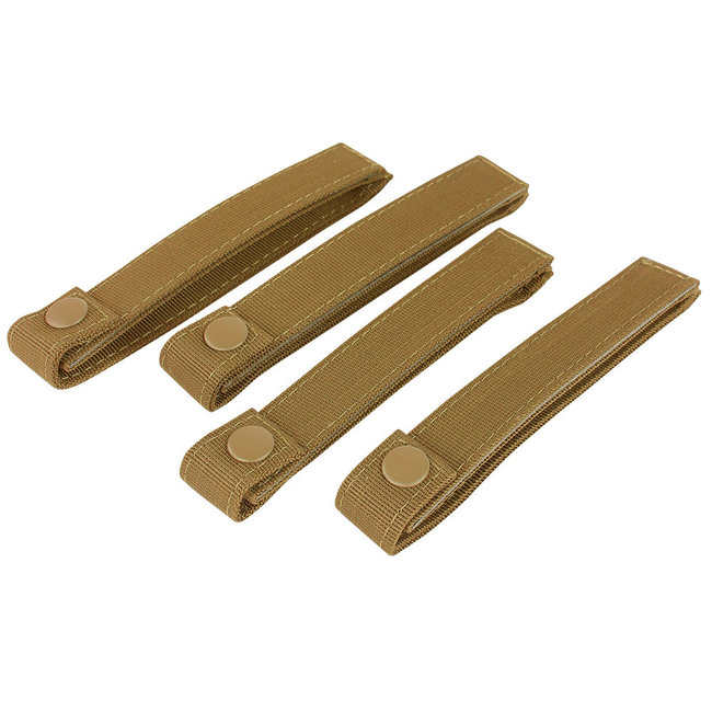 6 INCH MOD STRAPS Coyote Brown 4 PACK MOLLE STRAPS (224-498)