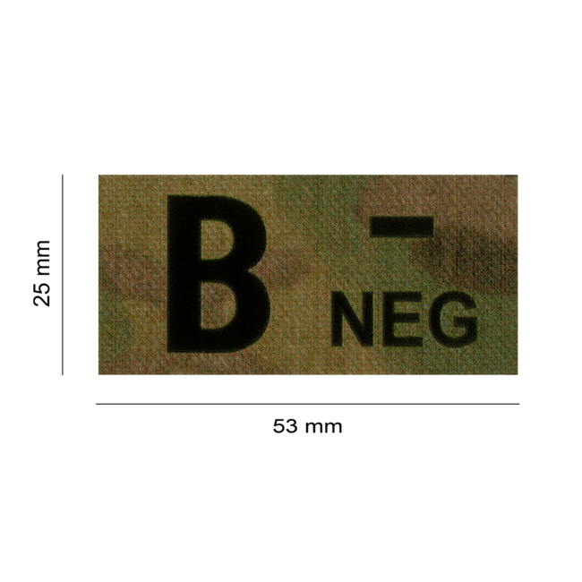 Clawgear B NEG IR PATCH MULTICAM - INFRARED BLOODTYPE