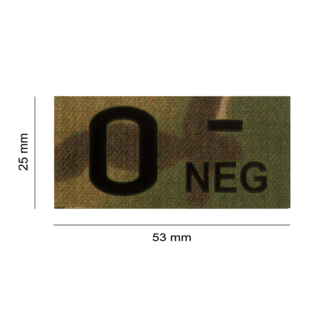 Clawgear O Neg IR PATCH MULTICAM - INFRARED BLOODTYPE