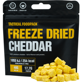 Tactical FoodPack Freeze Dried Cheddar Snacks (40g) - Gevriesdroogde kaasblokjes