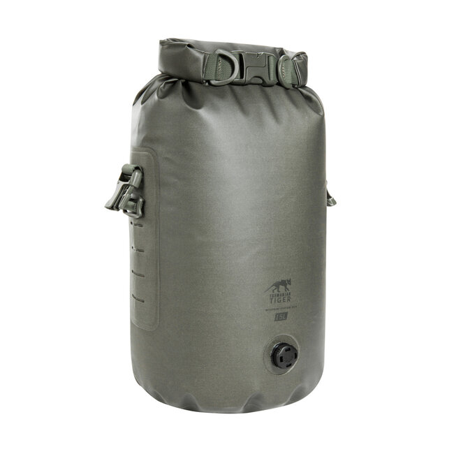 Tasmanian Tiger TT Stuffbag 15 WPV Packing bag stone grey olive (7923.332) - Waterdichte stuffbag met ventiel