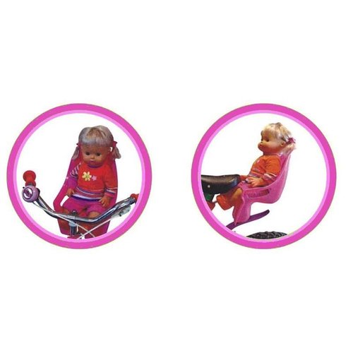 Mini Mommy Poppen Fietsstoel Roze