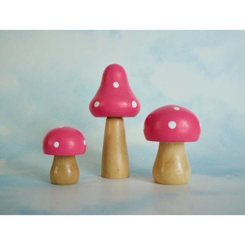 Droomdeurtjes Paddenstoelen set Roze