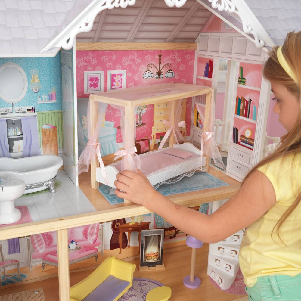 avontuur Uiterlijk rietje KidKraft Kaylee Barbiehuis | Gratis Verzending! - Het Houten Poppenhuis
