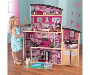 noot verbinding verbroken Verrijken Kidkraft Sparkle Mansion Barbiehuis | Gratis Verzending! - Het Houten  Poppenhuis
