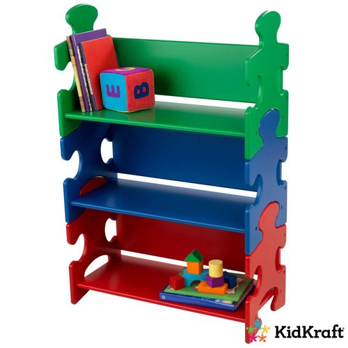 Kidkraft Boekenkast Puzzel Primaire Kleuren