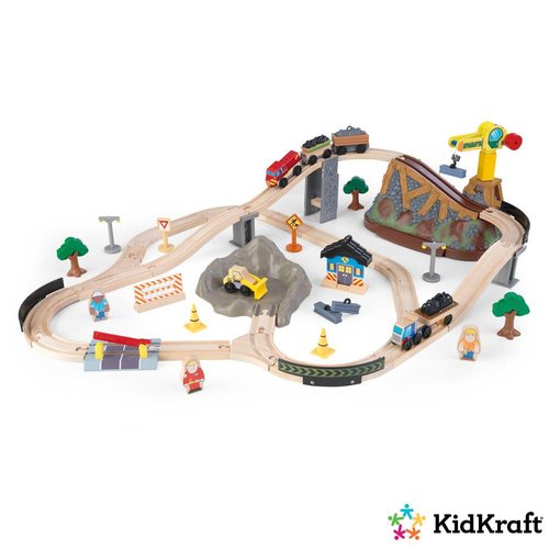 Kidkraft Houten treinset met opbergbak Construction