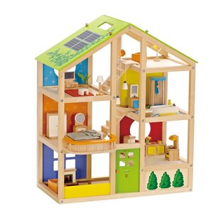 Hape Poppenhuis All Season gemeubileerd