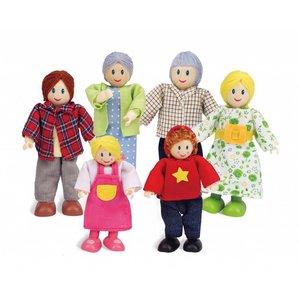 Hape Poppenhuis poppetjes Happy Family