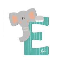 Houten Letter Dier - E