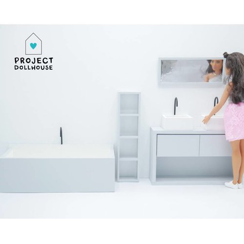 Project Dollhouse Badkamer Grijs Barbie Project Dollhouse Badkamer Grijs Barbie