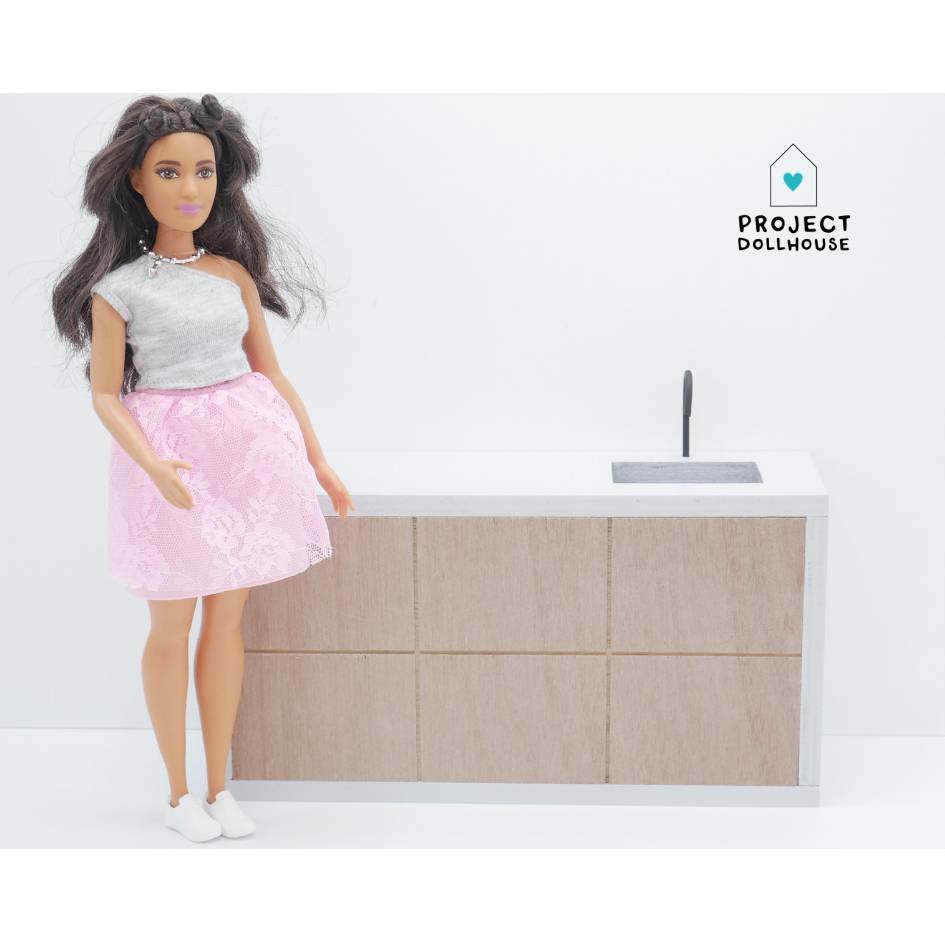 Project Dollhouse Barbie Keuken Modern Bestel Eenvoudig! Het Houten