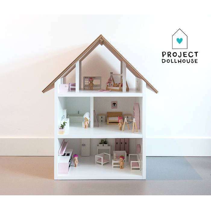 Project Dollhouse | Bestel Eenvoudig! - Houten Poppenhuis