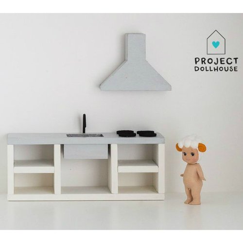 Project Dollhouse Poppenhuis Keuken Grijs Project Dollhouse Poppenhuis Keuken Grijs