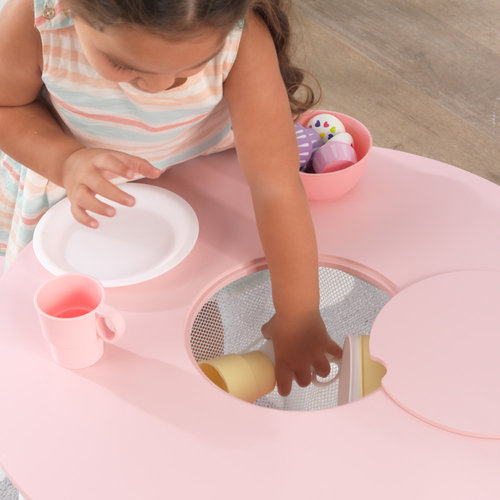 Kidkraft Ronde Tafel met 2 Stoelen Roze