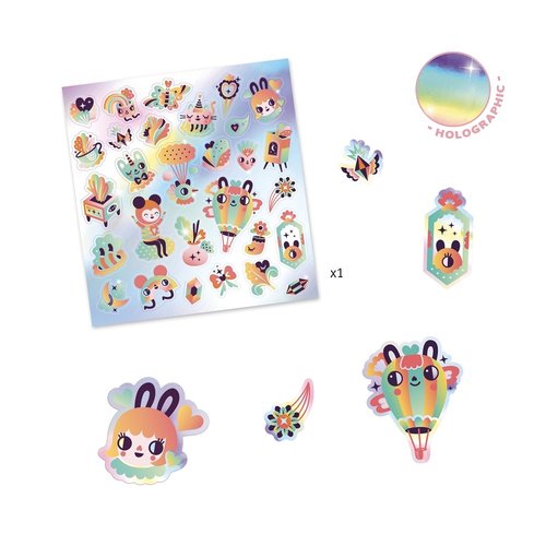 Djeco Stickers Regenboog - 30 st