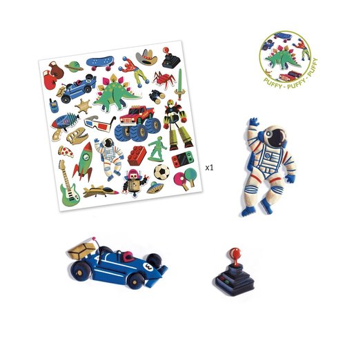 Djeco Stickers Retro Toys - 30 st