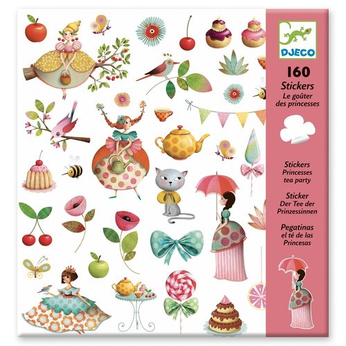 Djeco Stickers Prinsessen Theekransje- 160 st