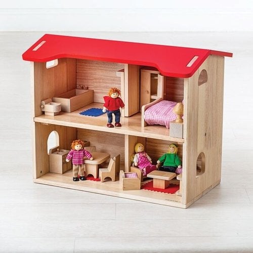 Bigjigs Poppenhuis Compleet