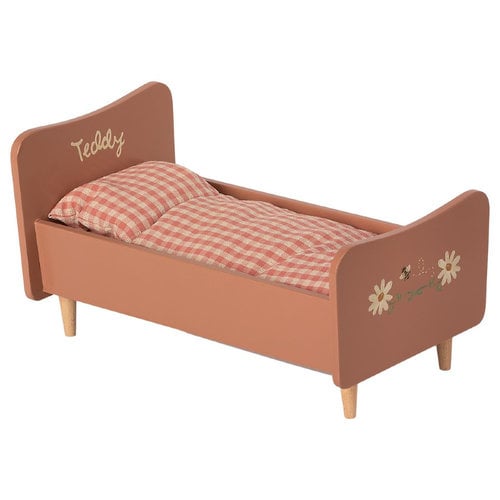 Maileg Houten Bed - Teddy Beer Moeder - Roze