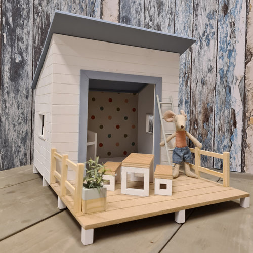 Project Dollhouse Strand Huisje Blurry Blue Project Dollhouse Strand Huisje Blurry Blue