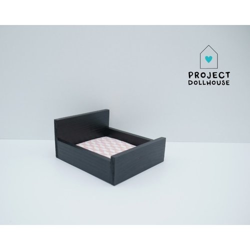 Project Dollhouse Tweepersoonsbed Dicht Model Zwart Project Dollhouse Tweepersoonsbed Dicht Model Zwart