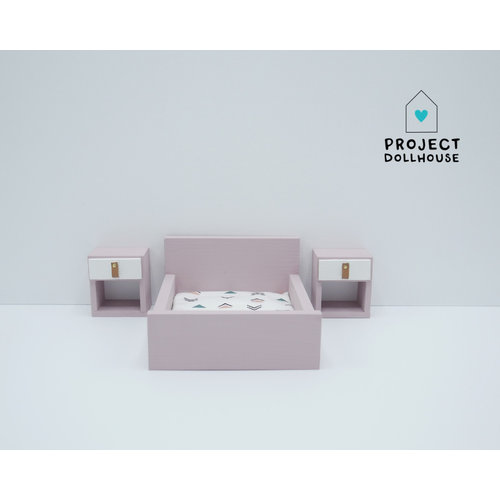 Project Dollhouse Nachtkastjes kubus oud roze Project Dollhouse Nachtkastjes kubus oud roze