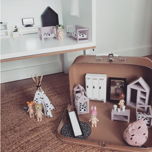 Project Dollhouse Poppenhuis Koffer Craft Project Dollhouse Poppenhuis Koffer Craft