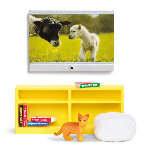 Lundby Poppenhuis Tv met Meubel