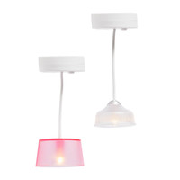Hanglampen (wit/roze)