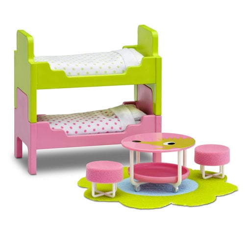 Lundby Poppenhuis Kinderkamer met Stapelbed