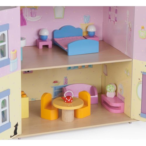 Le Toy Van Poppenhuis Sweetheart Cottage inclusief meubeltjes