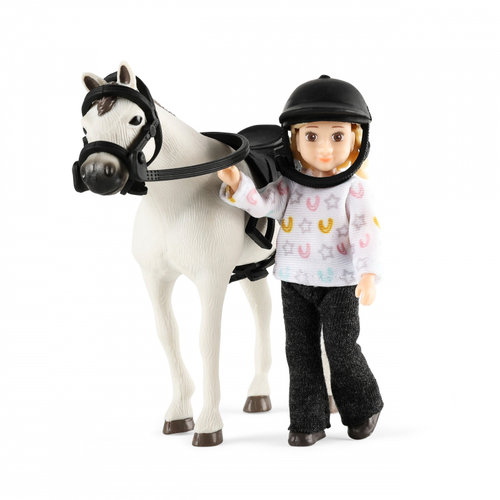 Lundby Poppenhuis Vrouw met Paard